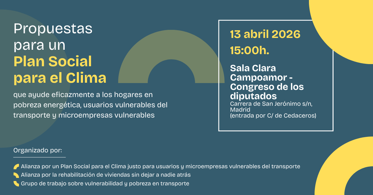 Propuestas para un Plan Social para el Clima